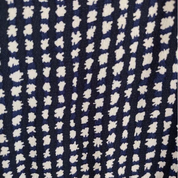 LK Bennett | Navy & Cream "Brenda" Print & Jacquard Tweed Sheath Pencil Dress - Picture 7 of 12